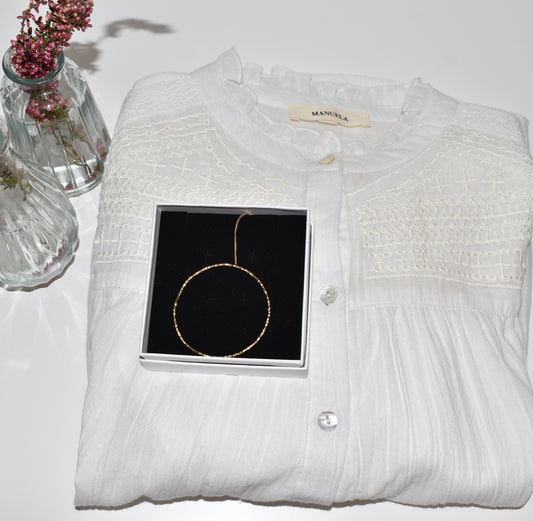 PACK BLUSA VENICE + COLGANTE ÉMERAUDE DORADO
